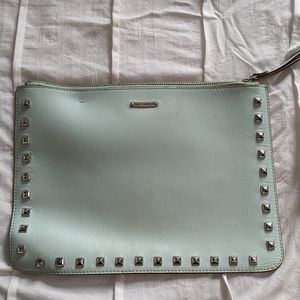 Rebecca Minkoff Large Leather Studded Wristlet Clutch